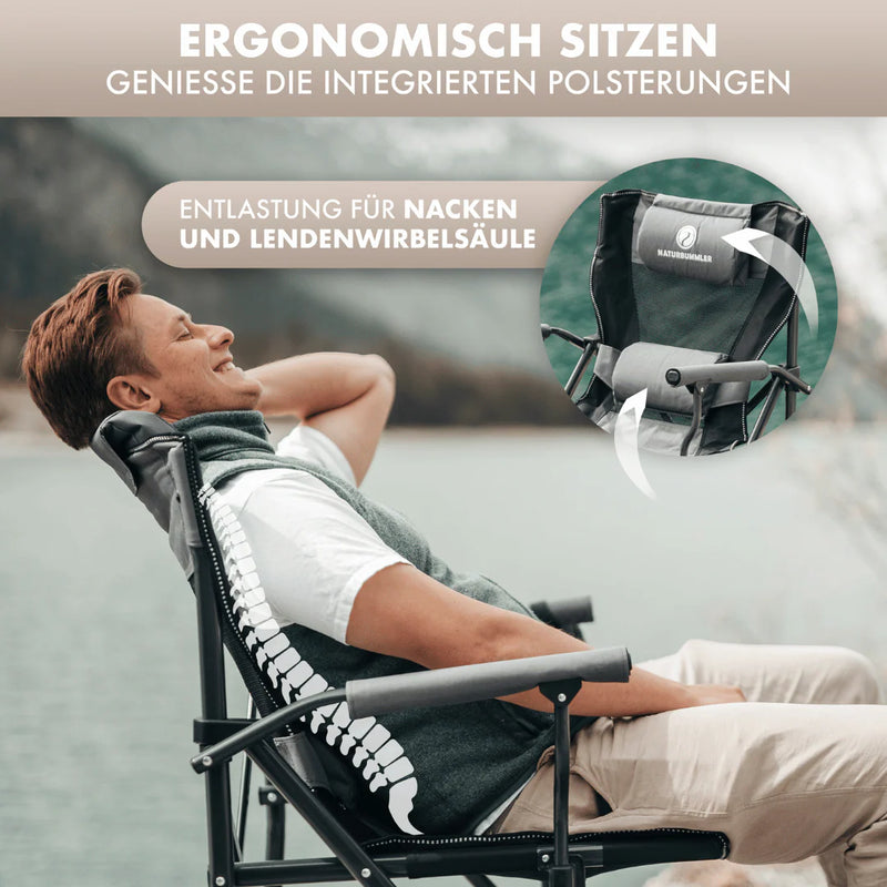 Laden Sie das Bild in Galerie -Viewer, Naturbummler Alu-Campingstuhl Cloud Sit+