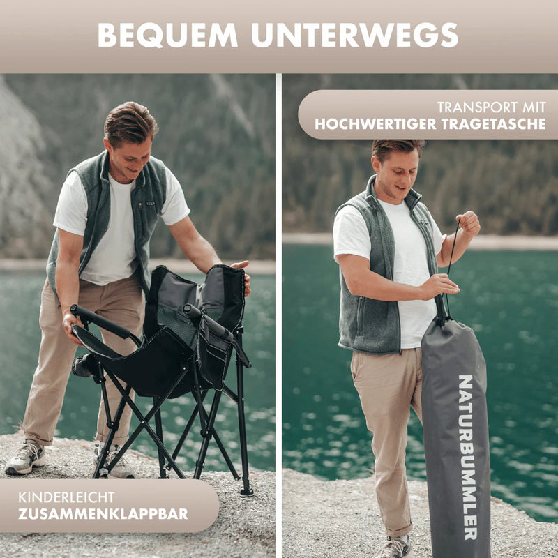 Laden Sie das Bild in Galerie -Viewer, Naturbummler Alu-Campingstuhl Cloud Sit+