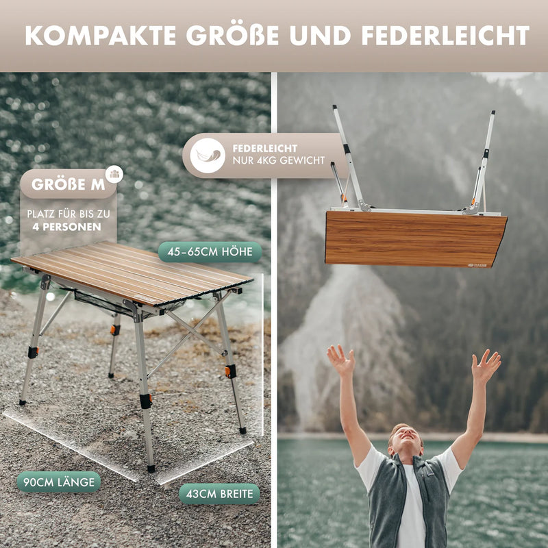 Laden Sie das Bild in Galerie -Viewer, Naturbummler Campingtisch Solid Litec+