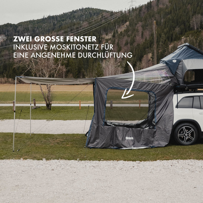 Laden Sie das Bild in Galerie -Viewer, Naturbummler Vorzelt Alu-Light XL aufgebaut