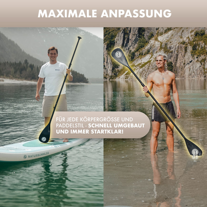 Laden Sie das Bild in Galerie -Viewer, Naturbummler SUP Bundle XL – Komplett-Paket für Stand-up-Paddling