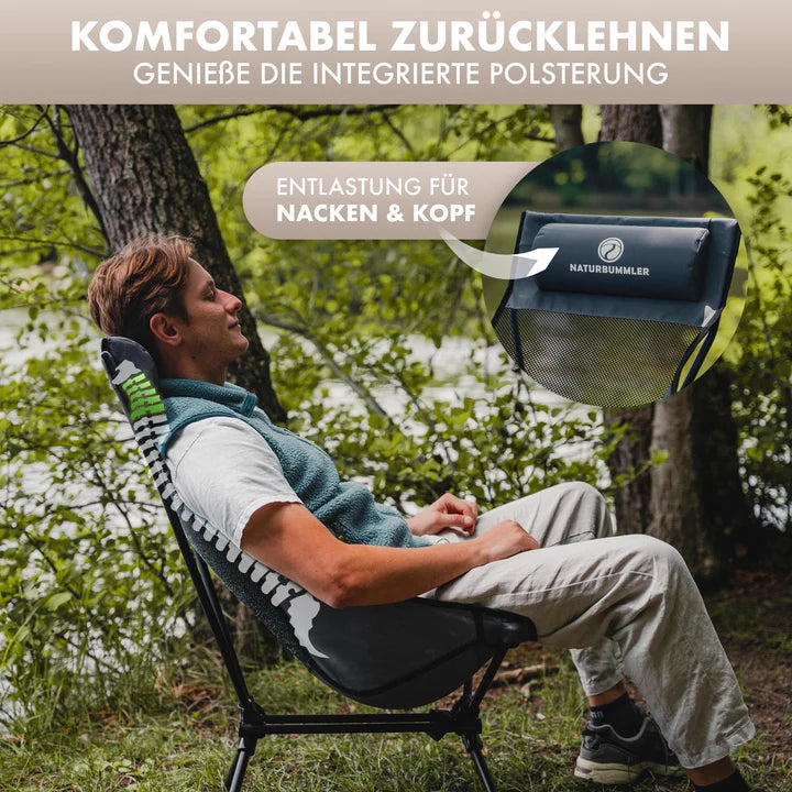 Laden Sie das Bild in Galerie -Viewer, Naturbummler Campingstuhl Cloud Light+