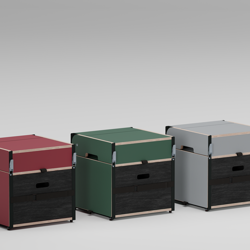 Laden Sie das Bild in Galerie -Viewer, Yellow Knife Kitchen Cube - Camping Küchenbox (40 x 40)