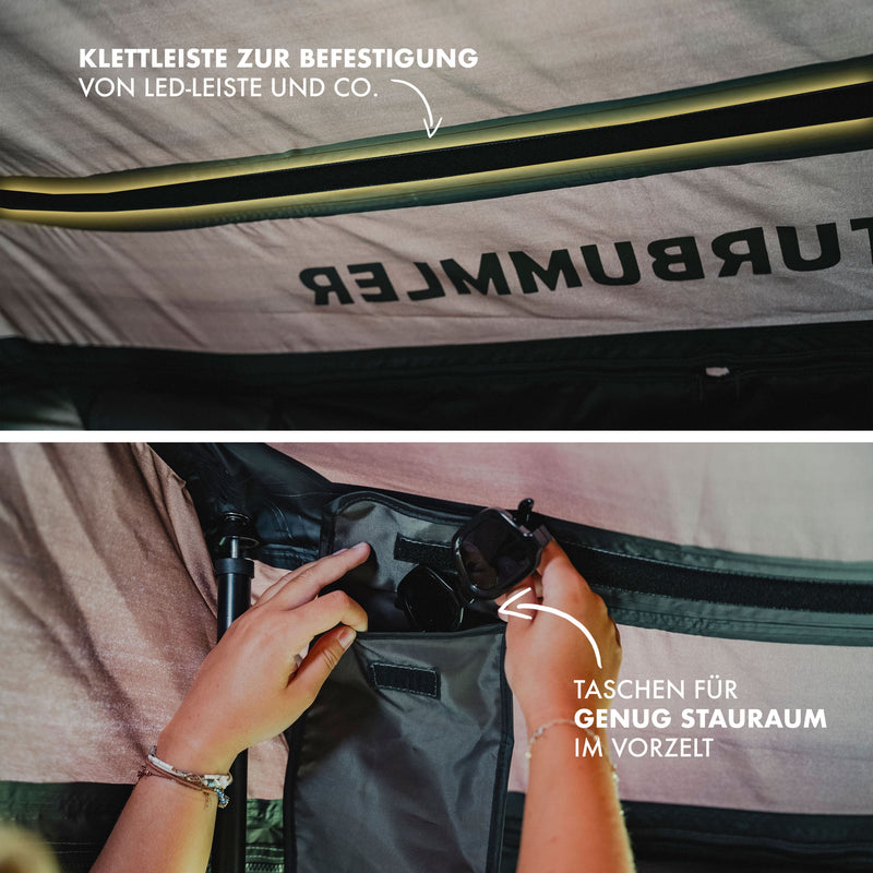 Laden Sie das Bild in Galerie -Viewer, Naturbummler Vorzelt Flitzer 1 (2025) – Dein erweiterter Wohnraum am Dachzelt