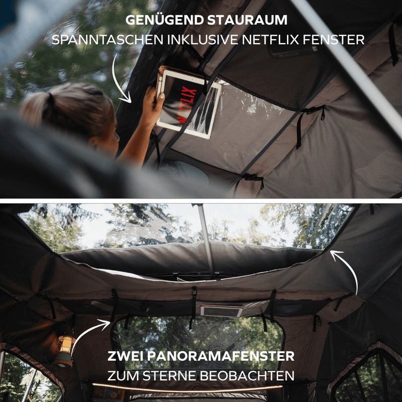 Laden Sie das Bild in Galerie -Viewer, Family-Loft 2.0 Spanntaschen und Panoramafenster zum Sterne beobachten