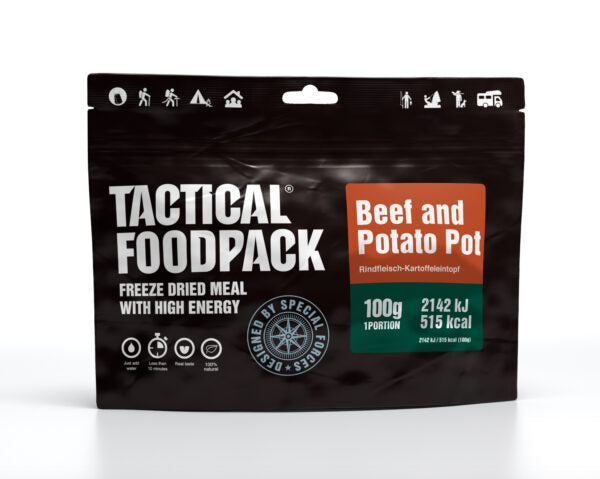Laden Sie das Bild in Galerie -Viewer, TACTICAL FOODPACK Rindfleisch-Kartoffeltopf 100g