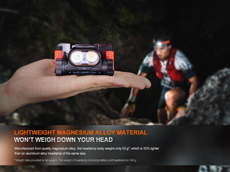 Laden Sie das Bild in Galerie -Viewer, Fenix HM65R-T V2.0 Leichte Magnesium-Stirnlampe für Trailrunning, 1600 Lumen