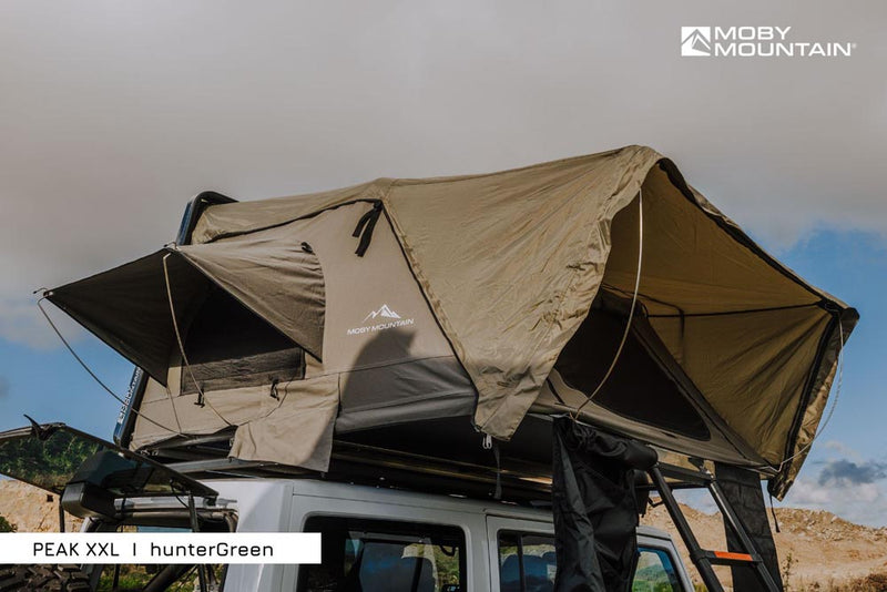 Laden Sie das Bild in Galerie -Viewer, Moby Mountain Dachzelt Peak XXL auf Autodach