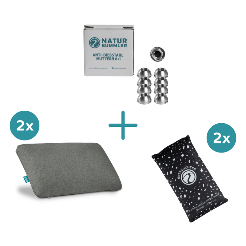 Laden Sie das Bild in Galerie -Viewer, Naturbummler Dachzelt Bundle – Camping-Essentials im Sparpaket