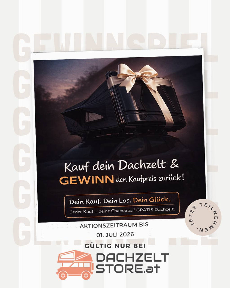 Laden Sie das Bild in Galerie -Viewer, Gewinnspiel - Kauf dein Dachzelt und gewinn den Kaufpreis zurĂŒck