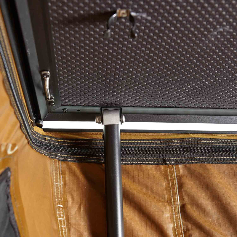 Laden Sie das Bild in Galerie -Viewer, Alu-Hartschalen-Dachzelt CUMARU UP 145 goldbraun