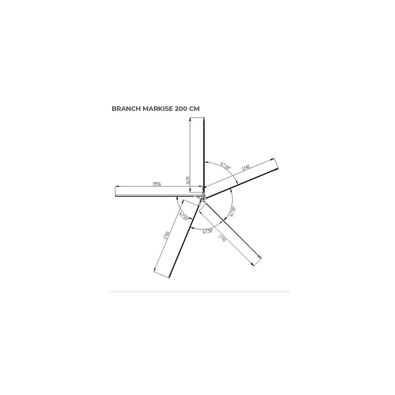 Laden Sie das Bild in Galerie -Viewer, 270° Hardcover Seitenmarkise BRANCH CLEAN