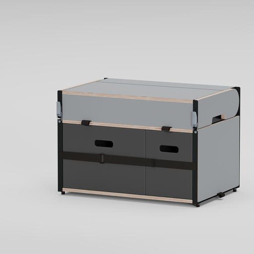 Laden Sie das Bild in Galerie -Viewer, Yellow Knife Kitchen Cube - Camping Küchenbox (60 x 40)