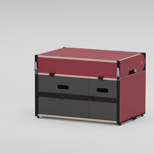 Laden Sie das Bild in Galerie -Viewer, Yellow Knife Kitchen Cube - Camping Küchenbox (60 x 40)