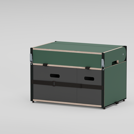 Laden Sie das Bild in Galerie -Viewer, Yellow Knife Kitchen Cube - Camping Küchenbox (60 x 40)