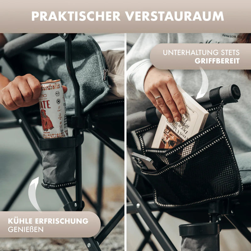Laden Sie das Bild in Galerie -Viewer, Naturbummler Alu-Campingstuhl Cloud Sit+

