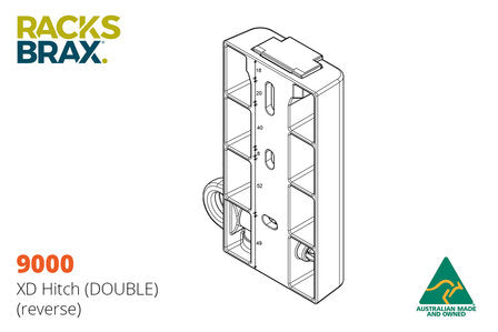RACKSBRAX 9000 XD abschließbares Markisen-Schnellmontageset 100 - 120 mm. (2 Stück-doppelt)
