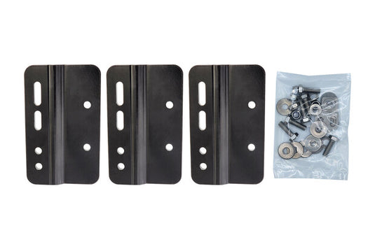 RACKSBRAX 8193 HD Metall-Adapterplatten-Set 52 -100 mm. (3 Stück - dreifach)