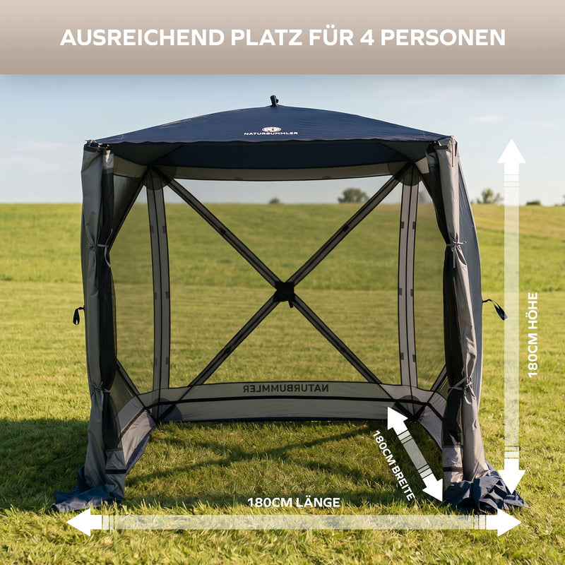 Laden Sie das Bild in Galerie -Viewer, Naturbummler Pavillon CampBase – Pop-up Pavillon (L &amp; XL)
