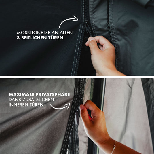 Naturbummler Seitenwände für Vorzelt Flitzer 1 – Rundum geschützt