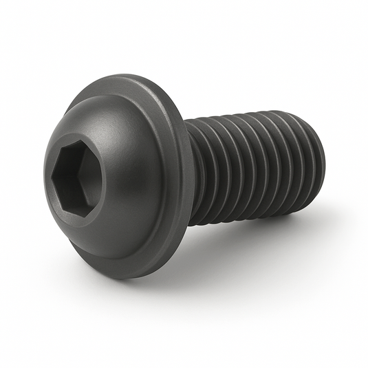 Rolling Space Linsenkopfschraube M8 x 12 mm schwarz | BLACK EDITION | 20 Stück