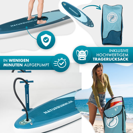 Naturbummler SUP Bundle XL – Komplett-Paket für Stand-up-Paddling