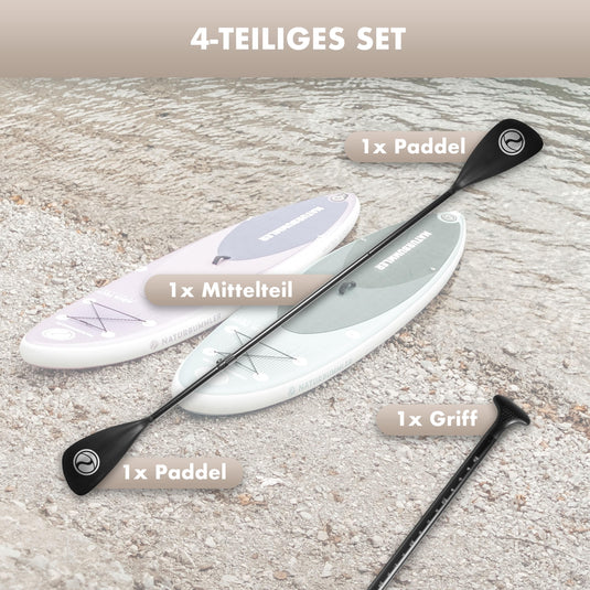 Naturbummler Doppelpaddel für SUP & Kajak – 2-in-1 Paddel-Set