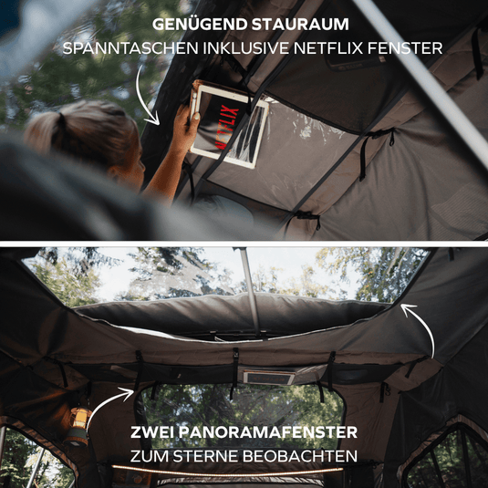 Family-Loft 2.0 Spanntaschen und Panoramafenster zum Sterne beobachten