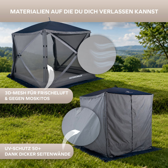 Naturbummler Pavillon CampBase – Pop-up Pavillon (L & XL)
