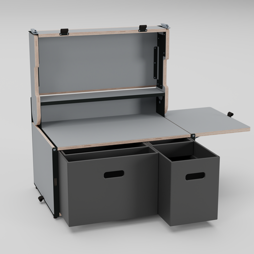Laden Sie das Bild in Galerie -Viewer, Yellow Knife Kitchen Cube - Camping Küchenbox (60 x 40)
