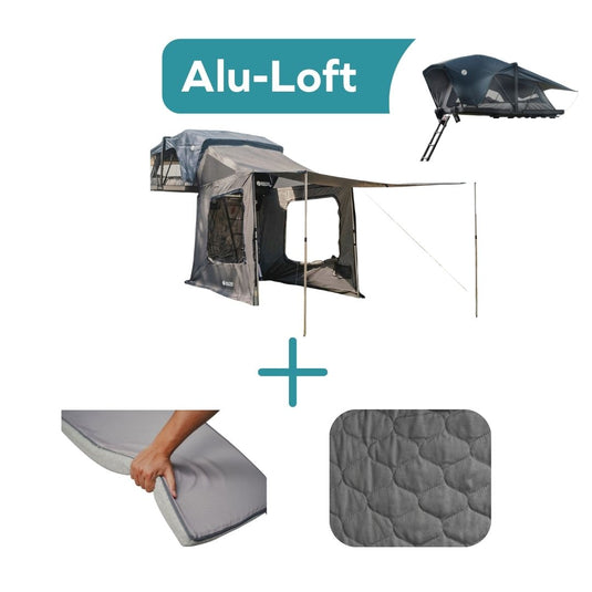 Naturbummler Alu-Loft Comfort Bundle – Vorzelt + Topper zum Sparpreis