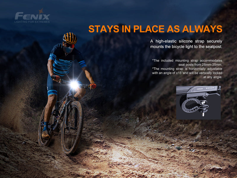 Laden Sie das Bild in Galerie -Viewer, SET, Limitierte Promotion 2025 - Fenix BC26R ultrastarkes wiederaufladbares Fahrradlicht, 1600 Lumen + GRATIS Fenix BC05R V2.0 Rücklicht, 15 Lumen
