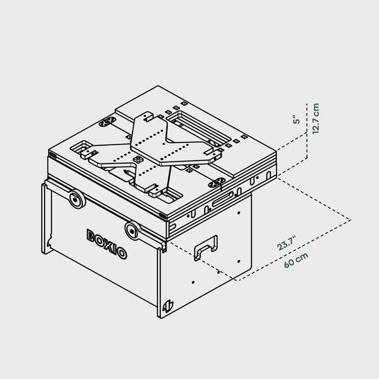 BOXIO RACK Bundle S - Maßangaben Detail