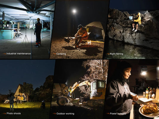 Fenix CL27R multifunktionale Outdoor-Laterne mit Spot- & Flutlicht, 1600 Lumen