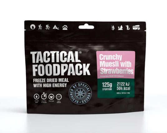 TACTICAL FOODPACK Knuspermüsli mit Erdbeeren 125g