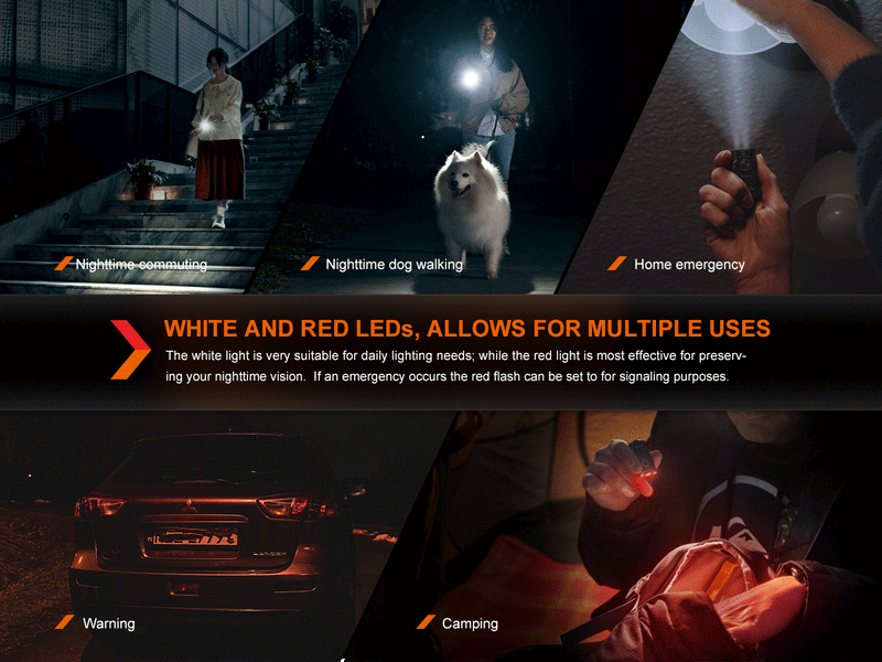 Laden Sie das Bild in Galerie -Viewer, Fenix E03R V2.0 Schlüsselanhänger-Taschenlampe aus Metall, 500 Lumen
