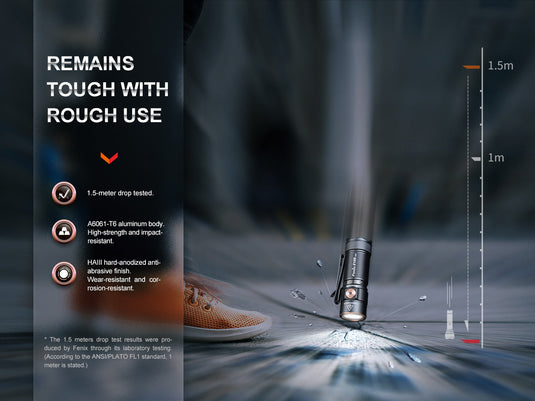 Fenix E18R V2.0 Ultrakompakte Hochleistungstaschenlampe, 1200 Lumen