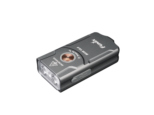 Fenix E03R V2.0 Schlüsselanhänger-Taschenlampe aus Metall, 500 Lumen