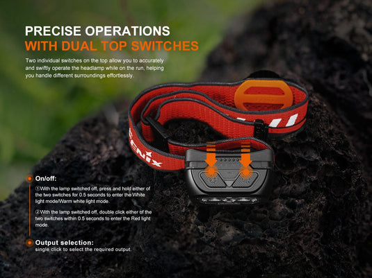 Fenix HL18R-T V2.0 Trailrunning Stirnlampe, 800 Lumen