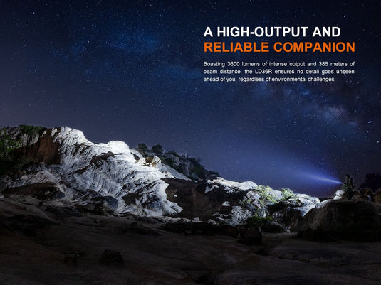 Fenix LD36R leistungsstark mit verschiedenen Lichtquellen, 3600 Lumen