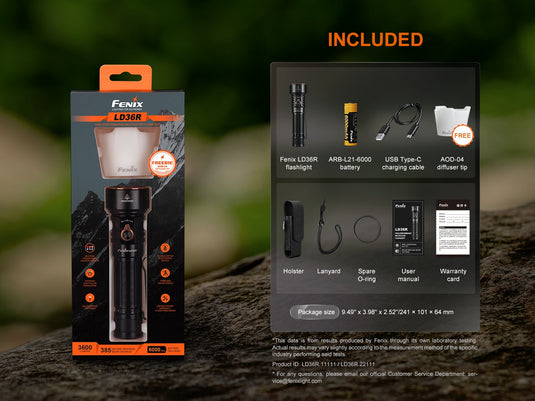 Fenix LD36R leistungsstark mit verschiedenen Lichtquellen, 3600 Lumen