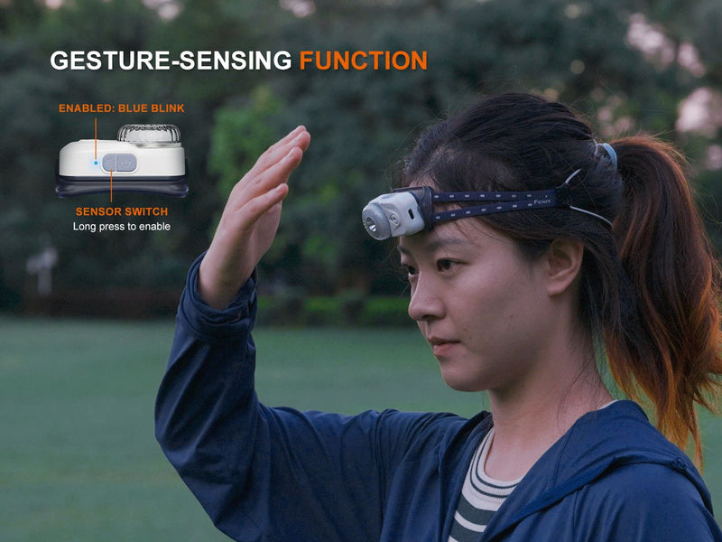 Laden Sie das Bild in Galerie -Viewer, Fenix HL17R – kompakte Multifunktions-Stirnlampe mit Gestenerkennungsfunktion, 500 Lumen
