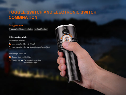 Fenix LR35R Pro extrem helle, multifunktionale Suchlampe, 10000 Lumen