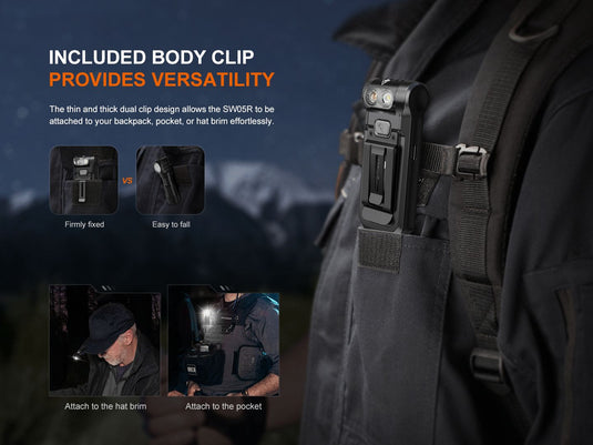 Fenix SW05R-UV kompakte Taschenlampe mit weißem Licht und starkem UV-Licht, 150 Lumen (Weißlicht)