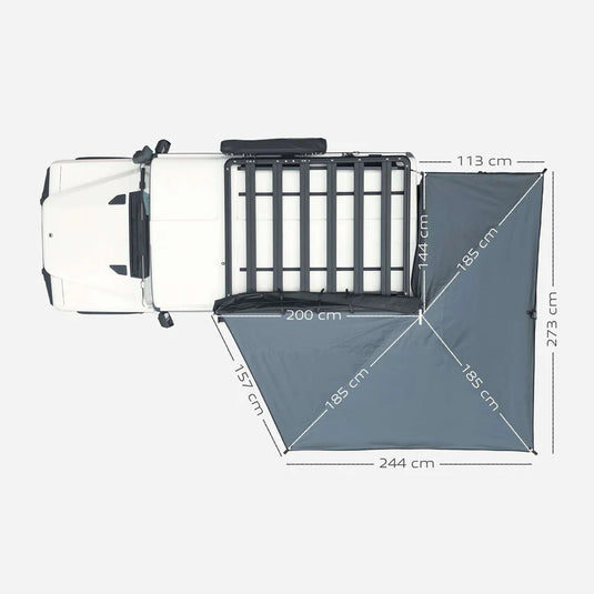 Horntools Freitragende 270 Grad Markise Horizon