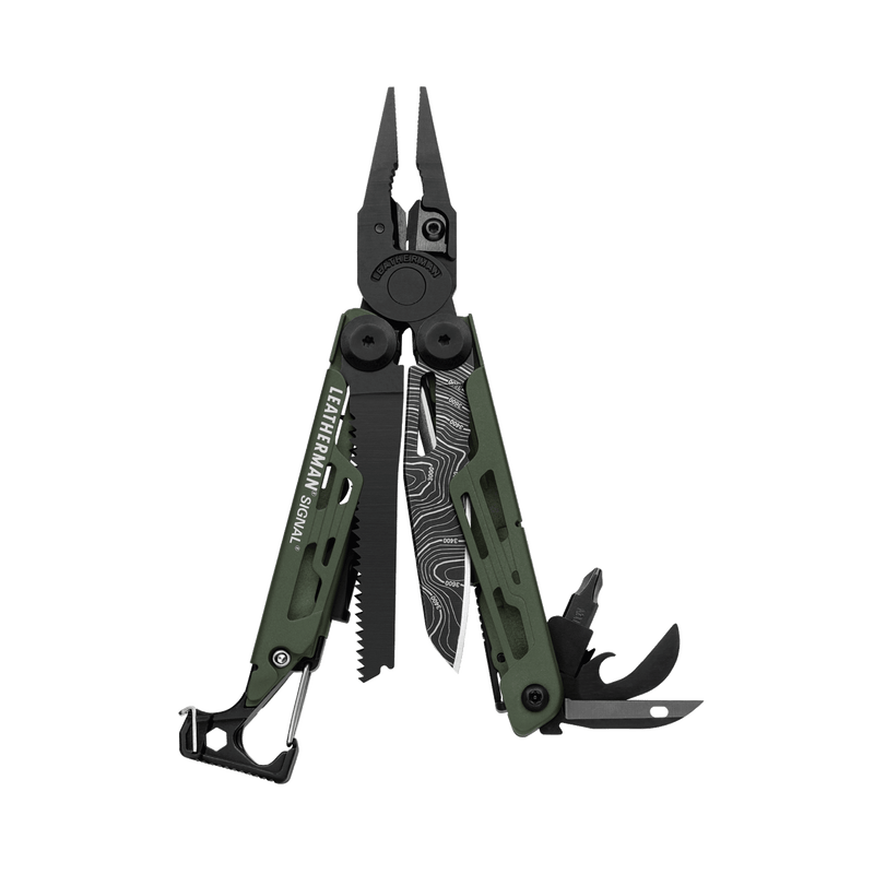 Laden Sie das Bild in Galerie -Viewer, Leatherman Signal Green Topo Green Multitool
