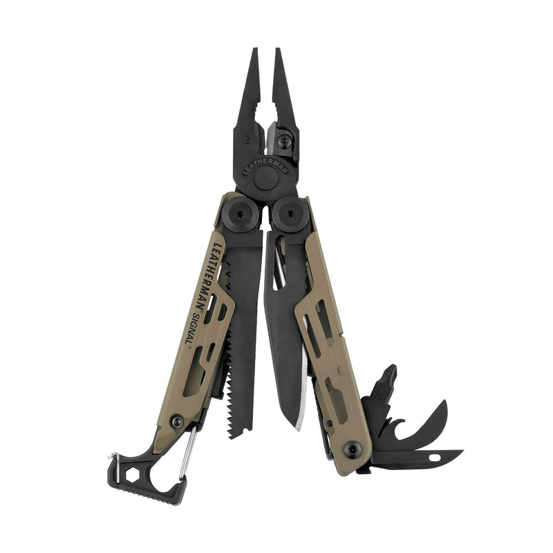 Laden Sie das Bild in Galerie -Viewer, Leatherman Signal Coyote Coyote Tan Multitool
