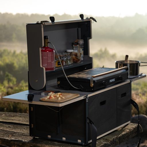 Laden Sie das Bild in Galerie -Viewer, Yellow Knife Kitchen Cube - Camping Küchenbox (60 x 40)
