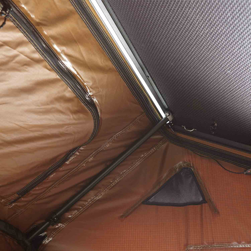 Laden Sie das Bild in Galerie -Viewer, Alu-Hartschalen-Dachzelt CUMARU UP 145 goldbraun
