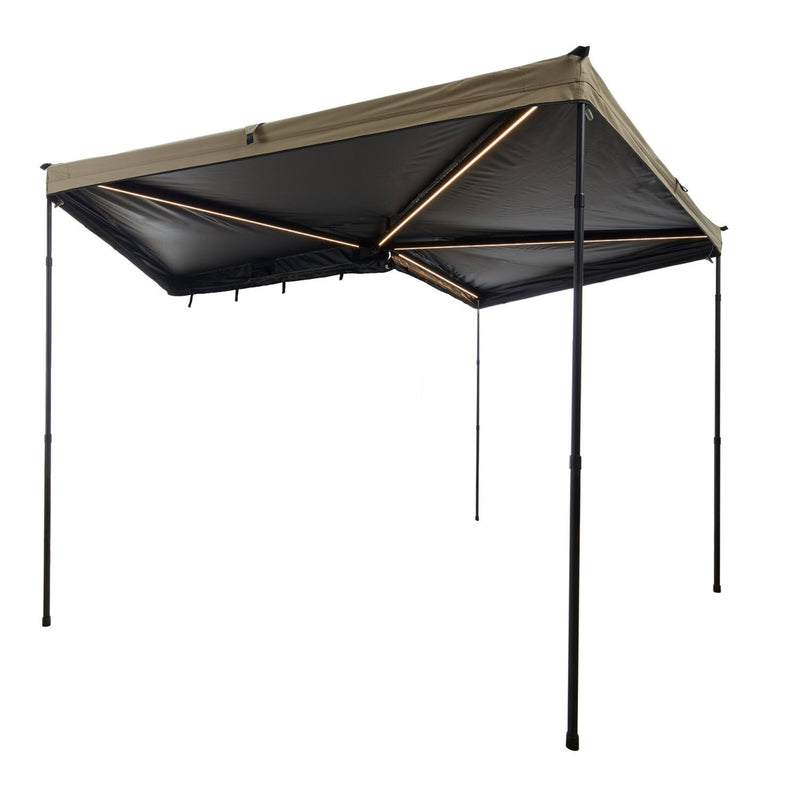 Laden Sie das Bild in Galerie -Viewer, 270° Markise LIGHT LEAF 200 cm sand

